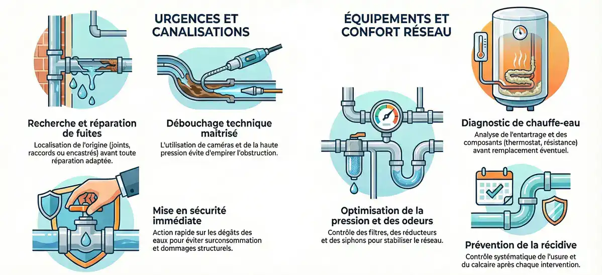 Travaux de plomberie à Thiais